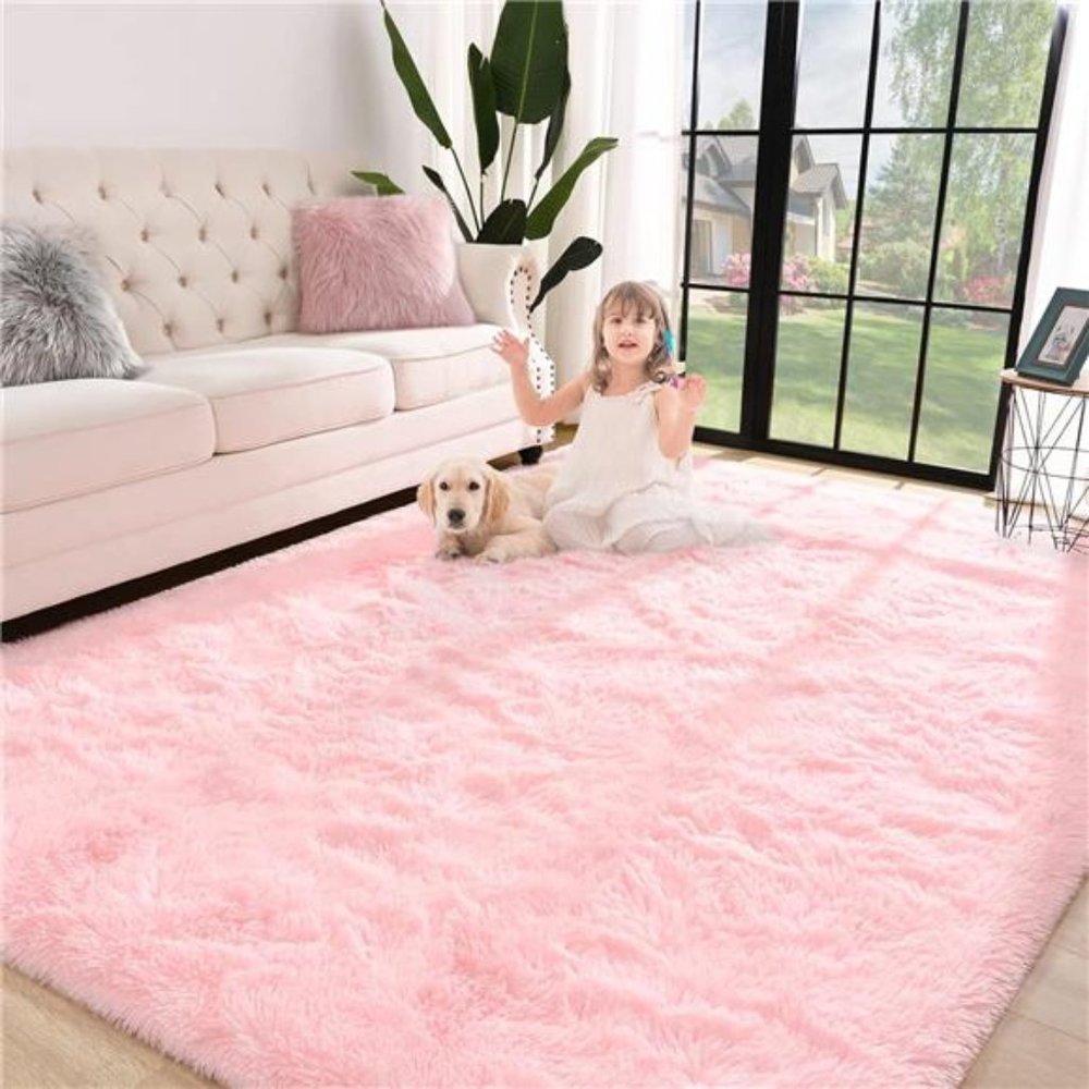 Super Soft Shaggy Rug for Bedroom,4x5.9 Feet Fluffy Carpet for Living Room,Fuzzy